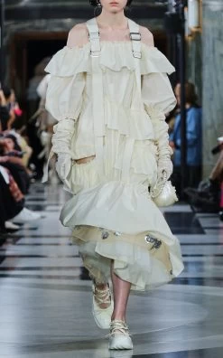 Simone Rocha Tiered Taffeta Midi Dress