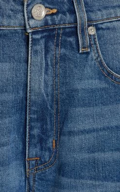 Reese Stretch Mid-Rise Flared-Leg Jeans -Lady Fashion Store slvrlake medium wash reese mid rise flare 3