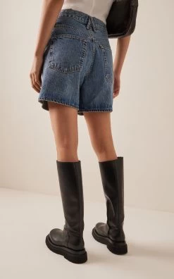 Zoe Rigid High-Rise Shorts -Lady Fashion Store slvrlake medium wash zoe high rise short 2