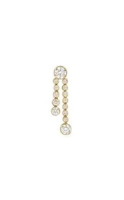18k Yellow Gold Ruban Single Earring
