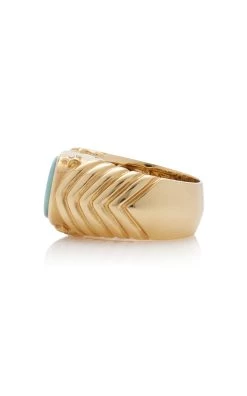 18k Yellow Gold Swan Cocktail Ring -Lady Fashion Store sorellina blue 18k yellow gold swan cocktail ring 5