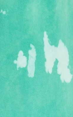 Wellness Ivy Tie-Dyed Cotton Gym Shorts -Lady Fashion Store sporty rich green wellness ivy gym tie dye short 3