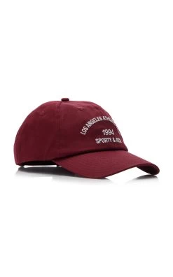 LA Athletic Club Cotton Baseball Cap -Lady Fashion Store sporty rich red la athletic club cotton baseball cap 1