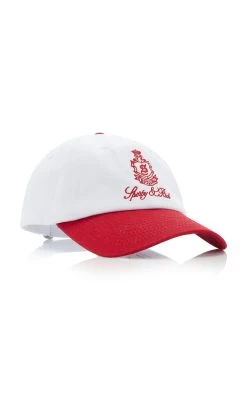 Vendome Cotton Baseball Cap -Lady Fashion Store sporty rich red vendome hat 1