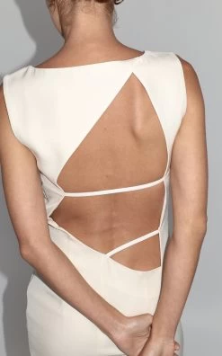 Cutout Twill Midi Dress 13 Cutout Twill Midi Dress -Lady Fashion Store st agni white cutout twill midi dress 3