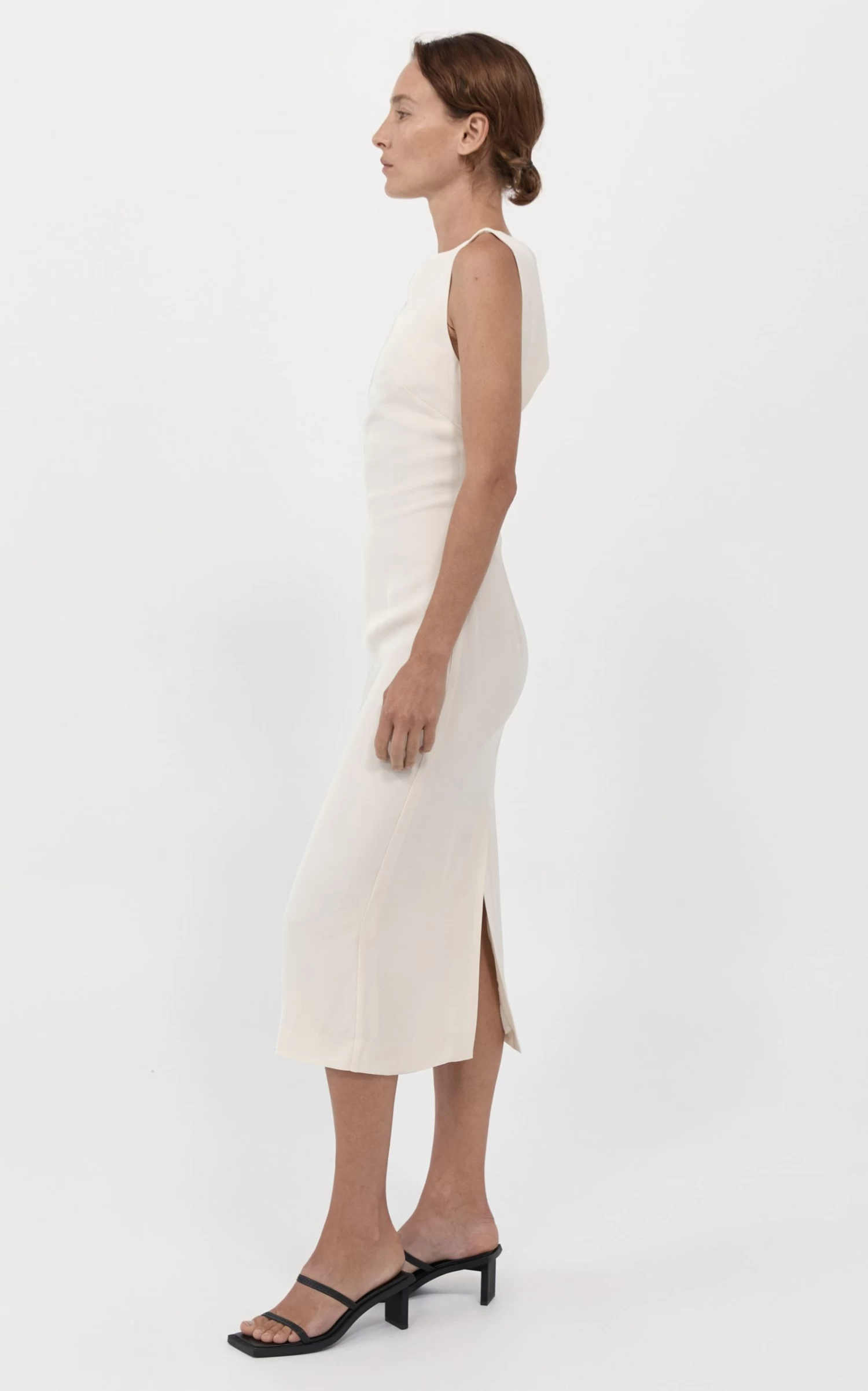 Cutout Twill Midi Dress 7 Cutout Twill Midi Dress - Image 5