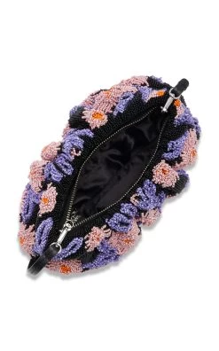 Staud Bean Convertible Beaded Bag -Lady Fashion Store staud multi bean convertible beaded bag 2 3