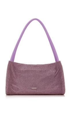 Staud Penny Crystal Shoulder Bag -Lady Fashion Store staud purple penny crystal shoulder bag 3
