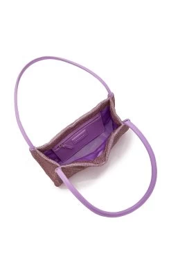Staud Penny Crystal Shoulder Bag -Lady Fashion Store staud purple penny crystal shoulder bag 4