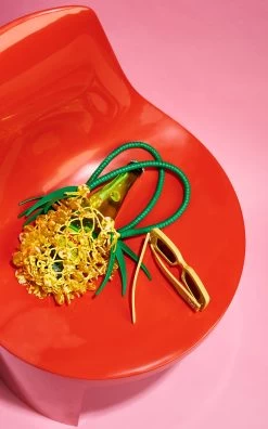 Staud Pietro Beaded Pineapple Bag