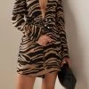 STELLA MCCARTNEY Printed Wool-Blend Jacket 1 STELLA MCCARTNEY Printed Wool-Blend Jacket -Lady Fashion Store stella mccartney animal printed wool blend jacket