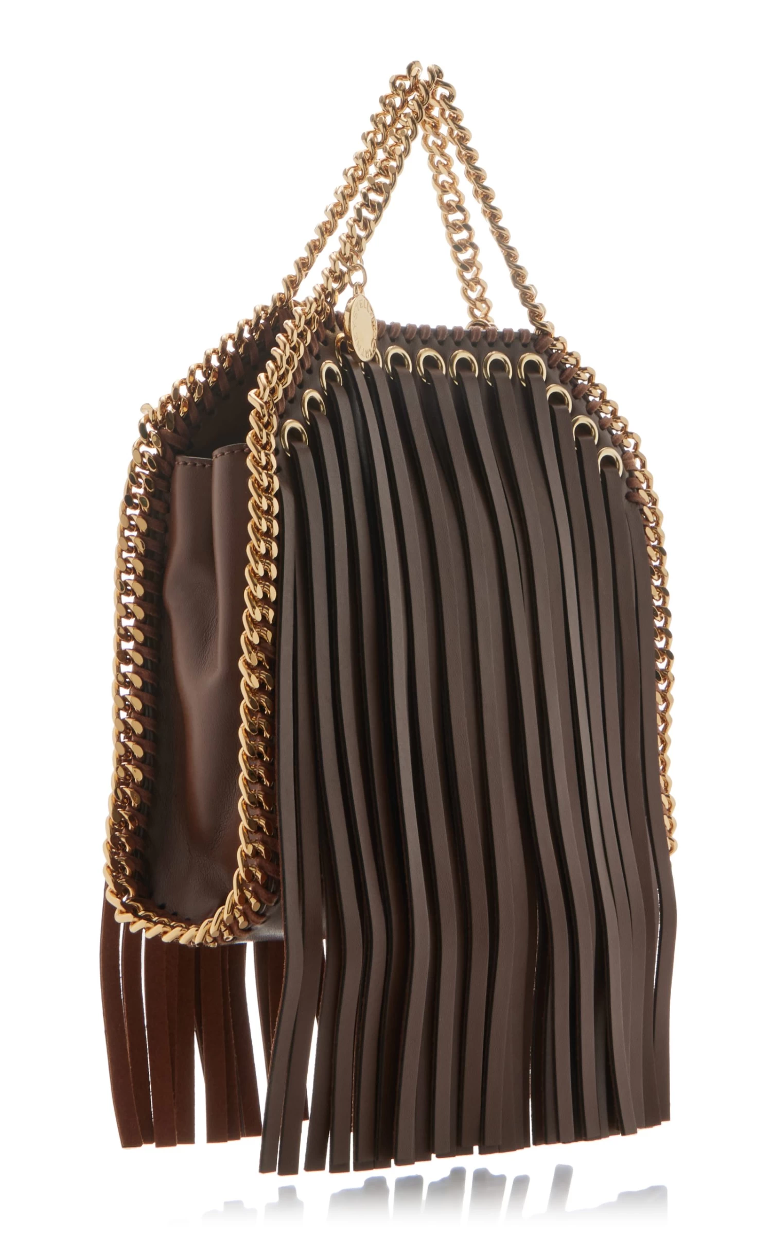 STELLA MCCARTNEY Falabella Tiny Fringed Vegan Leather Tote Bag 4 STELLA MCCARTNEY Falabella Tiny Fringed Vegan Leather Tote Bag - Image 2