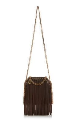 STELLA MCCARTNEY Falabella Tiny Fringed Vegan Leather Tote Bag 10 STELLA MCCARTNEY Falabella Tiny Fringed Vegan Leather Tote Bag -Lady Fashion Store stella mccartney brown tiny tote alter mat w fringes 3