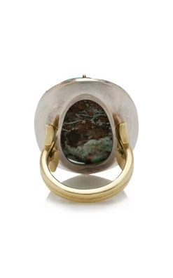 18K Gold Sleeping Beauty Turquoise And Diamond Ring 9 18K Gold Sleeping Beauty Turquoise And Diamond Ring -Lady Fashion Store sylva cie blue 18k yellow and white one of a kind sleeping beauty turquoise and diamond ring 3