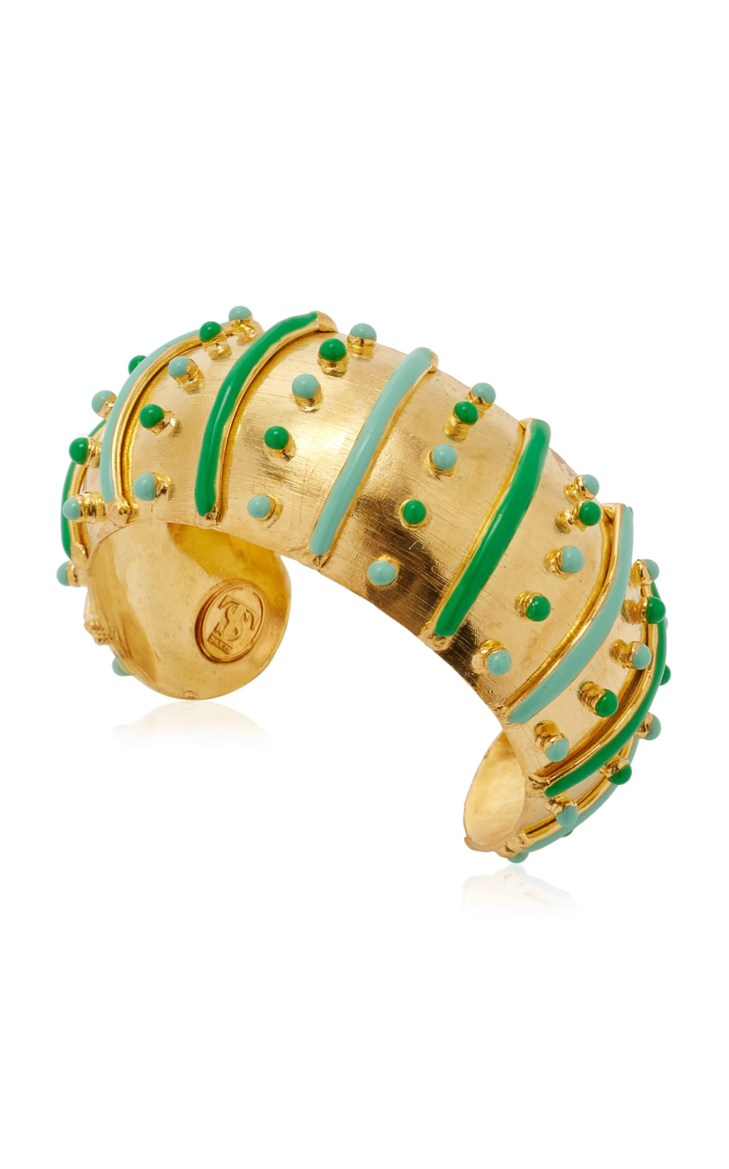Gypset 22K Gold-Plated And Enamel Cuff 4 Gypset 22K Gold-Plated And Enamel Cuff - Image 2