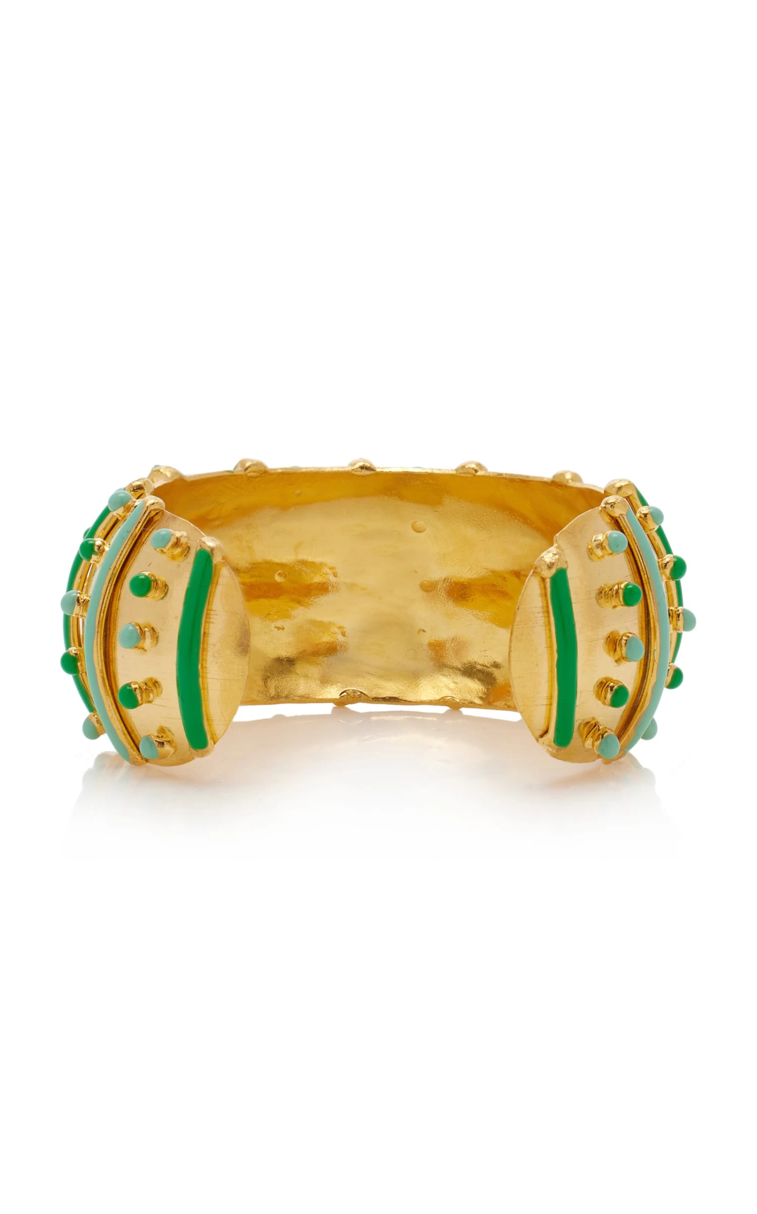 Gypset 22K Gold-Plated And Enamel Cuff 6 Gypset 22K Gold-Plated And Enamel Cuff - Image 4