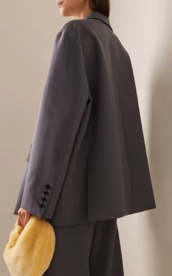 The Frankie Shop Bea Oversized Blazer -Lady Fashion Store the frankie shop grey bea blazer 2