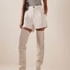Sakib Denim Shorts 2 Sakib Denim Shorts -Lady Fashion Store the mannei white sakib denim shorts