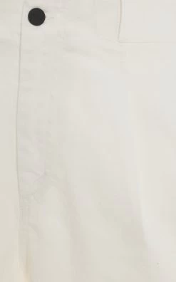 Sakib Denim Shorts -Lady Fashion Store the mannei white sakib denim shorts 3