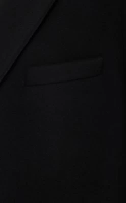 The Row Cassio Wool-Cashmere Coat -Lady Fashion Store the row black cassio coat 3