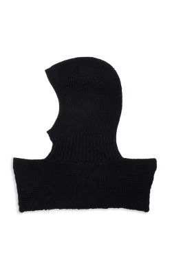 The Row Danylo Wool Balaclava -Lady Fashion Store the row black danylo balaclava 2