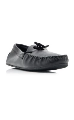 The Row Lucca Leather Mocassins -Lady Fashion Store the row black lucca mocassin 3