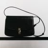 The Row Sofia 10 Leather Crossbody Bag 2 The Row Sofia 10 Leather Crossbody Bag -Lady Fashion Store the row black sofia 10 0 crossbody