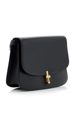 The Row Sofia 10 Leather Crossbody Bag 11 The Row Sofia 10 Leather Crossbody Bag -Lady Fashion Store the row black sofia 10 0 crossbody 3