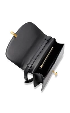 The Row Sofia 10 Leather Crossbody Bag 13 The Row Sofia 10 Leather Crossbody Bag -Lady Fashion Store the row black sofia 10 0 crossbody 5