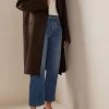 The Row Lesley Cropped Straight-Leg Jeans -Lady Fashion Store the row blue lesley cropped straight leg jeans