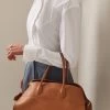 The Row Soft Margaux 17 Leather Tote Bag