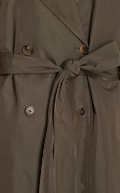 The Row Cadel Oversized Trench Coat -Lady Fashion Store the row green cadel oversized trench coat 4