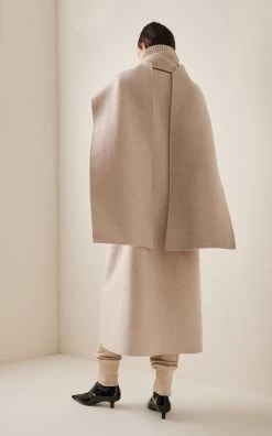 The Row Notte Cashmere Scarf Coat 10 The Row Notte Cashmere Scarf Coat -Lady Fashion Store the row ivory notte coat 2