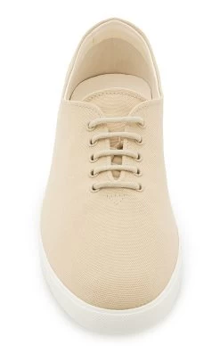 The Row Sam Cotton Sneakers -Lady Fashion Store the row neutral sam 1
