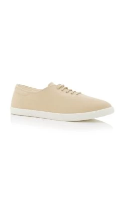 The Row Sam Cotton Sneakers -Lady Fashion Store the row neutral sam 2