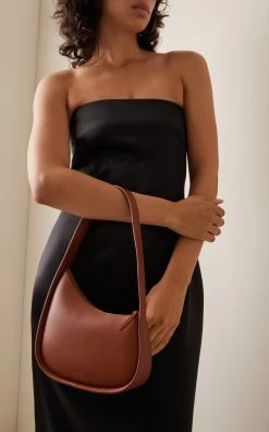 The Row Half Moon Leather Bag