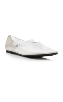 The Row Boheme PVC Flats -Lady Fashion Store the row white boheme mj tv 2