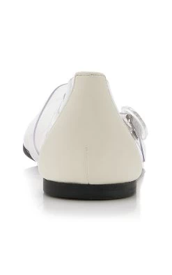 The Row Boheme PVC Flats -Lady Fashion Store the row white boheme mj tv 3