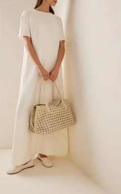 The Row Gabriel Woven Leather Tote Bag