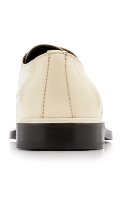 The Row Jules Derby Shoes -Lady Fashion Store the row white jules derby shoes 4