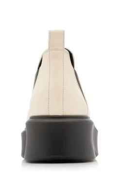 The Row Robin Leather Boots -Lady Fashion Store the row white robin leather boots 4