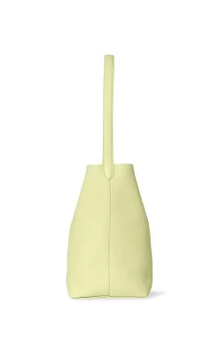 The Row Small Park N/S Leather Tote Bag 10 The Row Small Park N/S Leather Tote Bag -Lady Fashion Store the row yellow small park leather tote 3