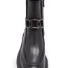 Tod's Kate Chain Leather Boots -Lady Fashion Store tod s black kate chain leather boots