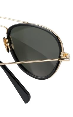 Toteme The Aviators Acetate Sunglasses -Lady Fashion Store toteme black the aviators sunglasses 3