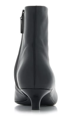 Toteme The Slim Leather Ankle Boots -Lady Fashion Store toteme black the slim ankle boot 3