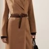 Toteme Suede Wrap Belt -Lady Fashion Store toteme brown wrap belt