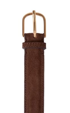 Toteme Suede Wrap Belt -Lady Fashion Store toteme brown wrap belt 2
