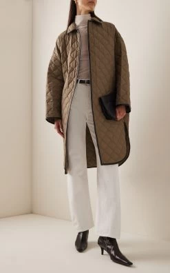 Toteme Quilted Cotton Cocoon Coat