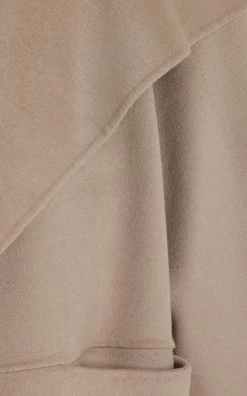 Toteme Wool-Cashmere Coat -Lady Fashion Store toteme grey signature wool cashmere coat 3