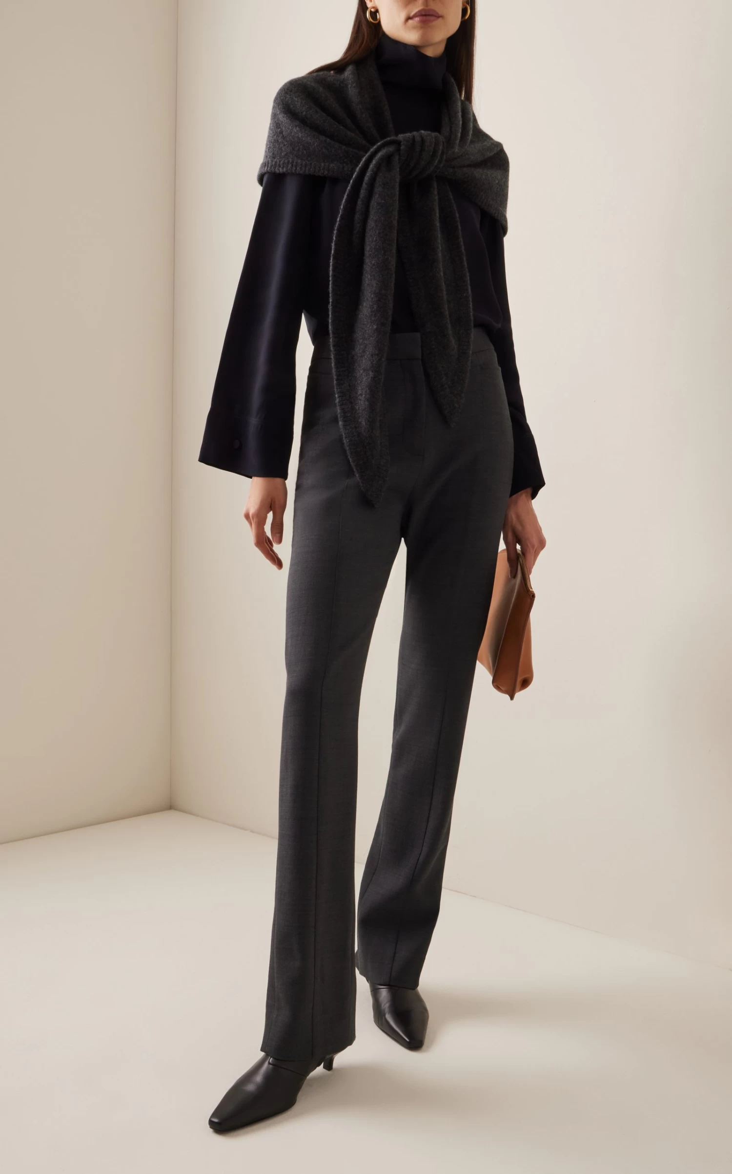 Toteme Triangle Cashmere Scarf 4 Toteme Triangle Cashmere Scarf - Image 2